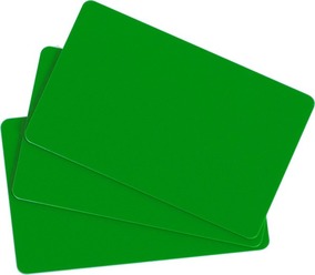 100 Stk. EVOLIS Plastikkarten grün